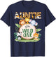 Auntie Of The Wild One 1st Birthday Safari Family Matching T-Shirt - T-Shirt | Navy