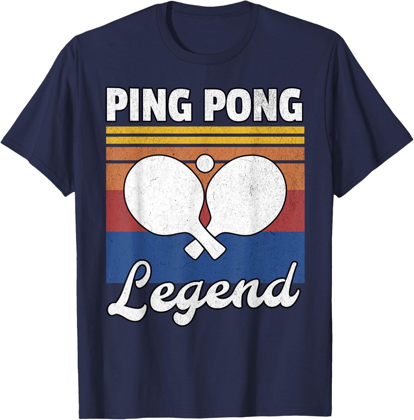 Retro Ping Pong Legend Ping Pong T-Shirt - T-Shirt | Navy