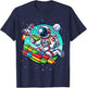 Master Builder Space Astronaut Building Blocks Bricks Boys T-Shirt - T-Shirt | Navy
