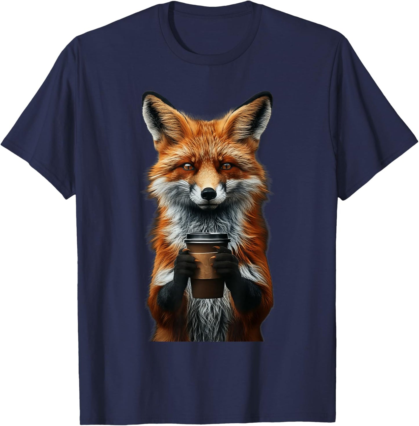 Fox Coffee T-Shirt - T-Shirt | Navy