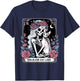 Childless Cat Lady Sphynx Tarot Card Cute Gothic Skeleton T-Shirt - T-Shirt | Navy