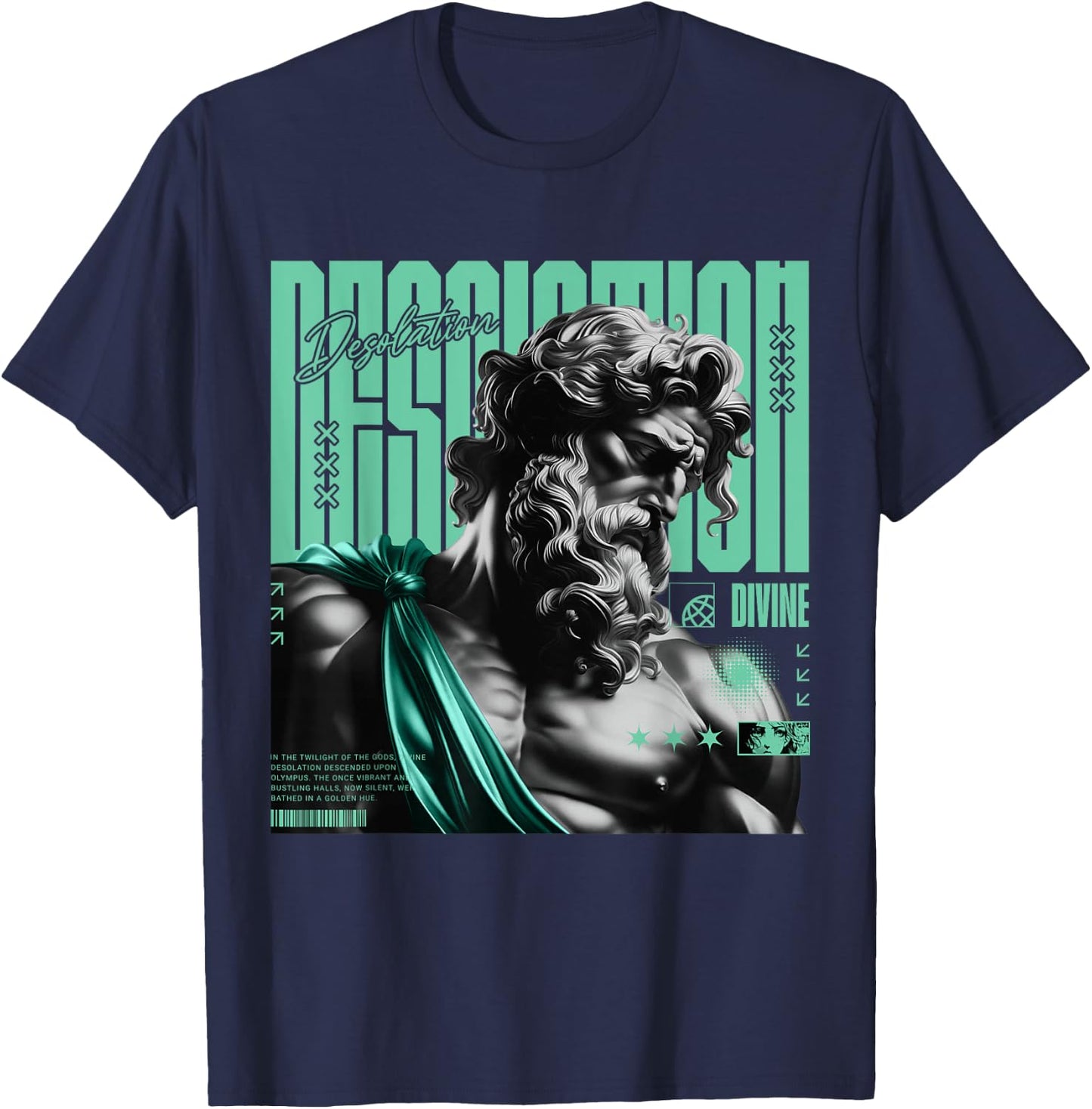 Desolation Retro Green Glow 1s Matching Women T-Shirt - T-Shirt | Navy