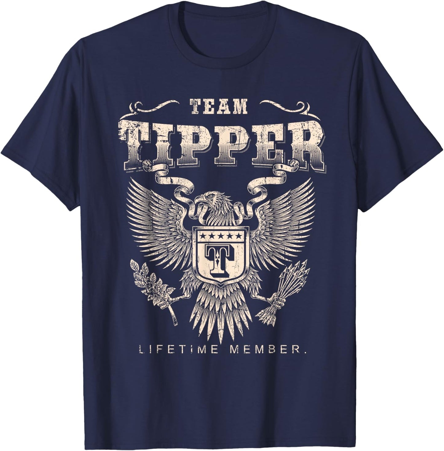 Team Tipper Lifetime Member - Tipper Name T-Shirt - T-Shirt | Navy