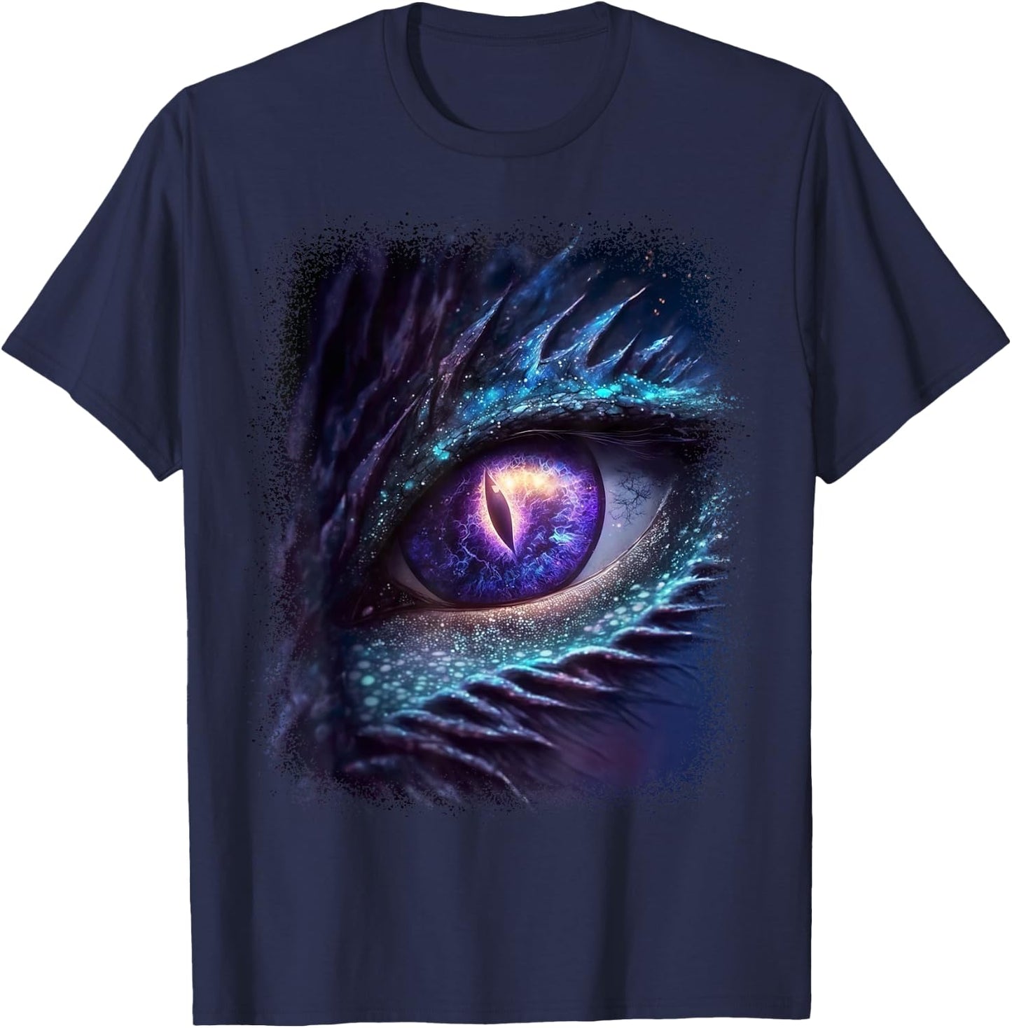 Eye of the Dragon Universe Galaxy Fantasy and Magical T-Shirt - T-Shirt | Navy