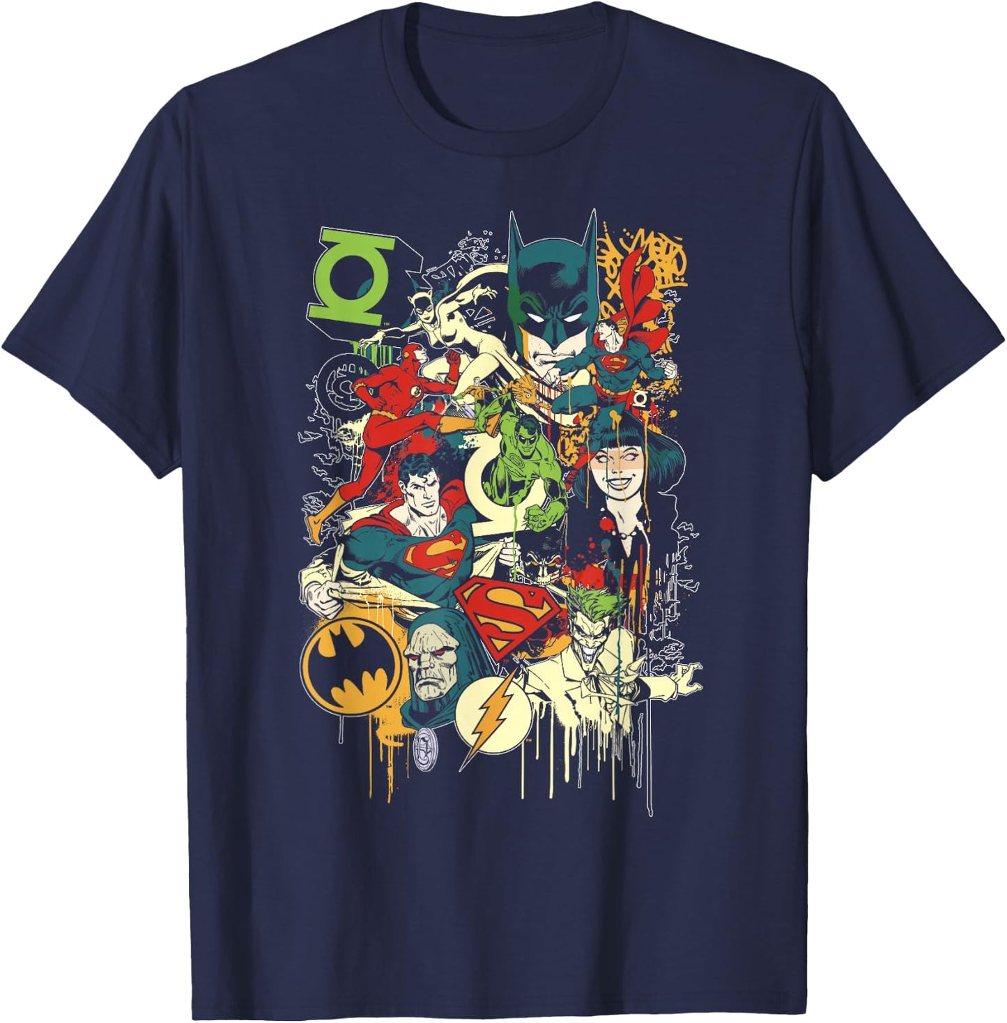 DC Comics Justice League Mashup T-Shirt - T-Shirt | Navy