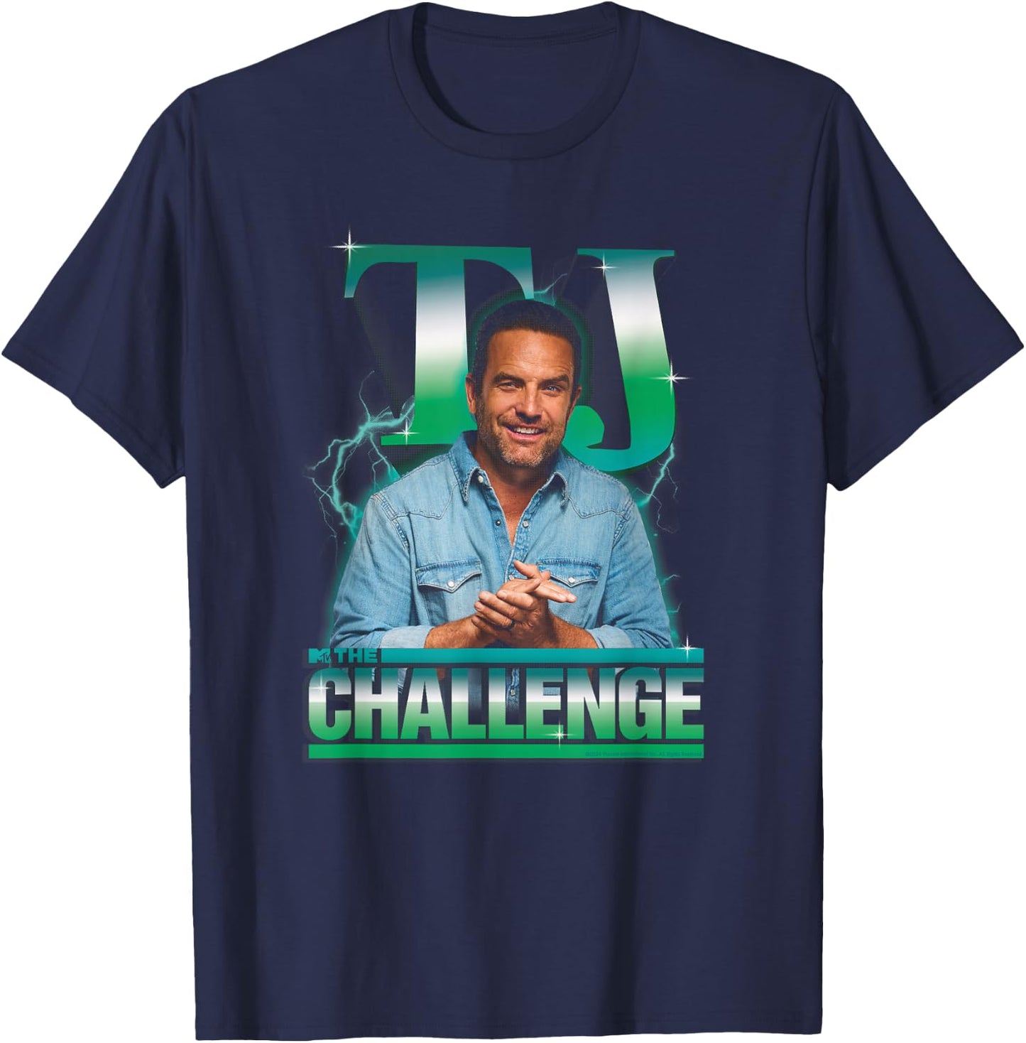 The Challenge TJ Heartthrob Officially Licensed T-Shirt - T-Shirt | Navy