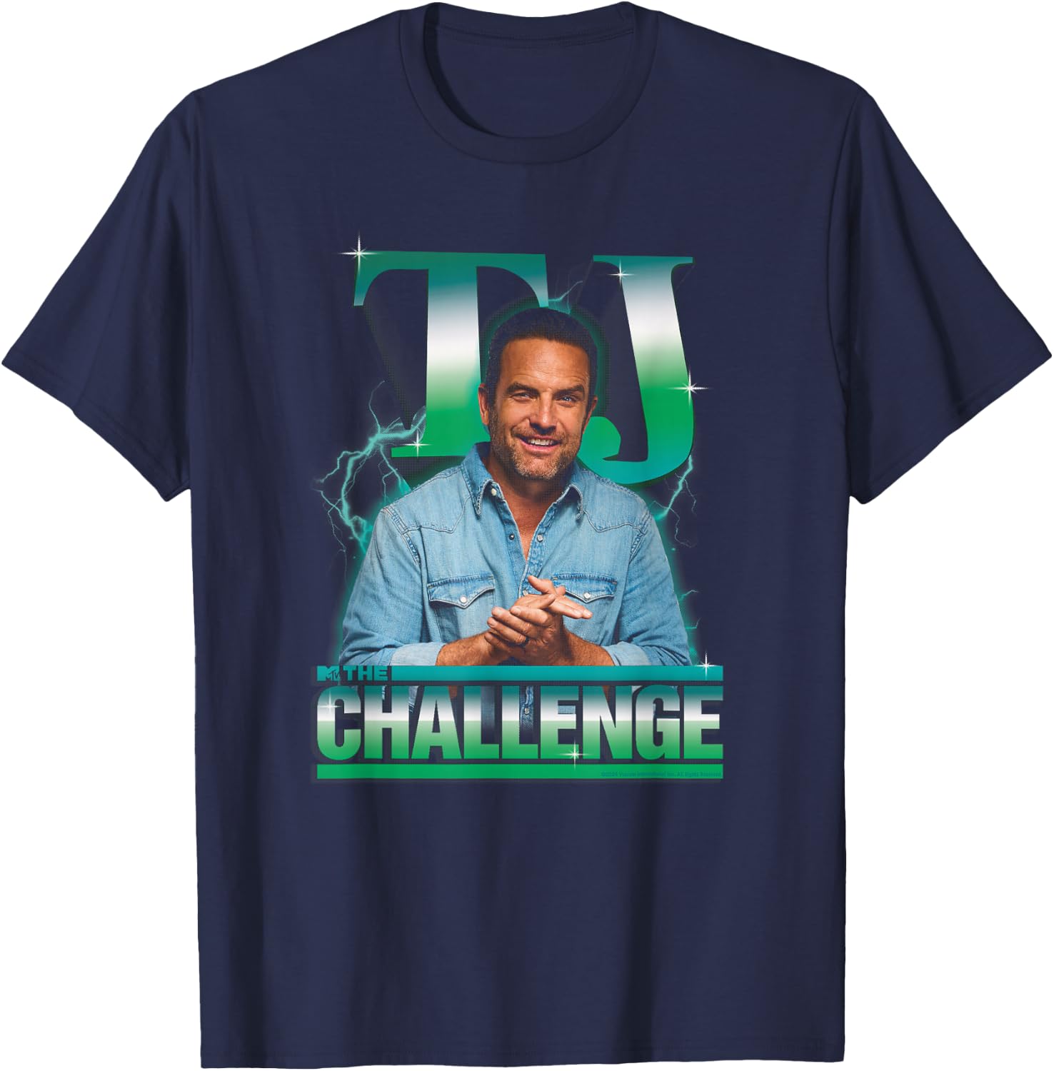 The Challenge TJ Heartthrob Officially Licensed T-Shirt - T-Shirt | Navy