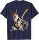 Squirrel Playing Guitar T-Shirt - T-Shirt | Navy