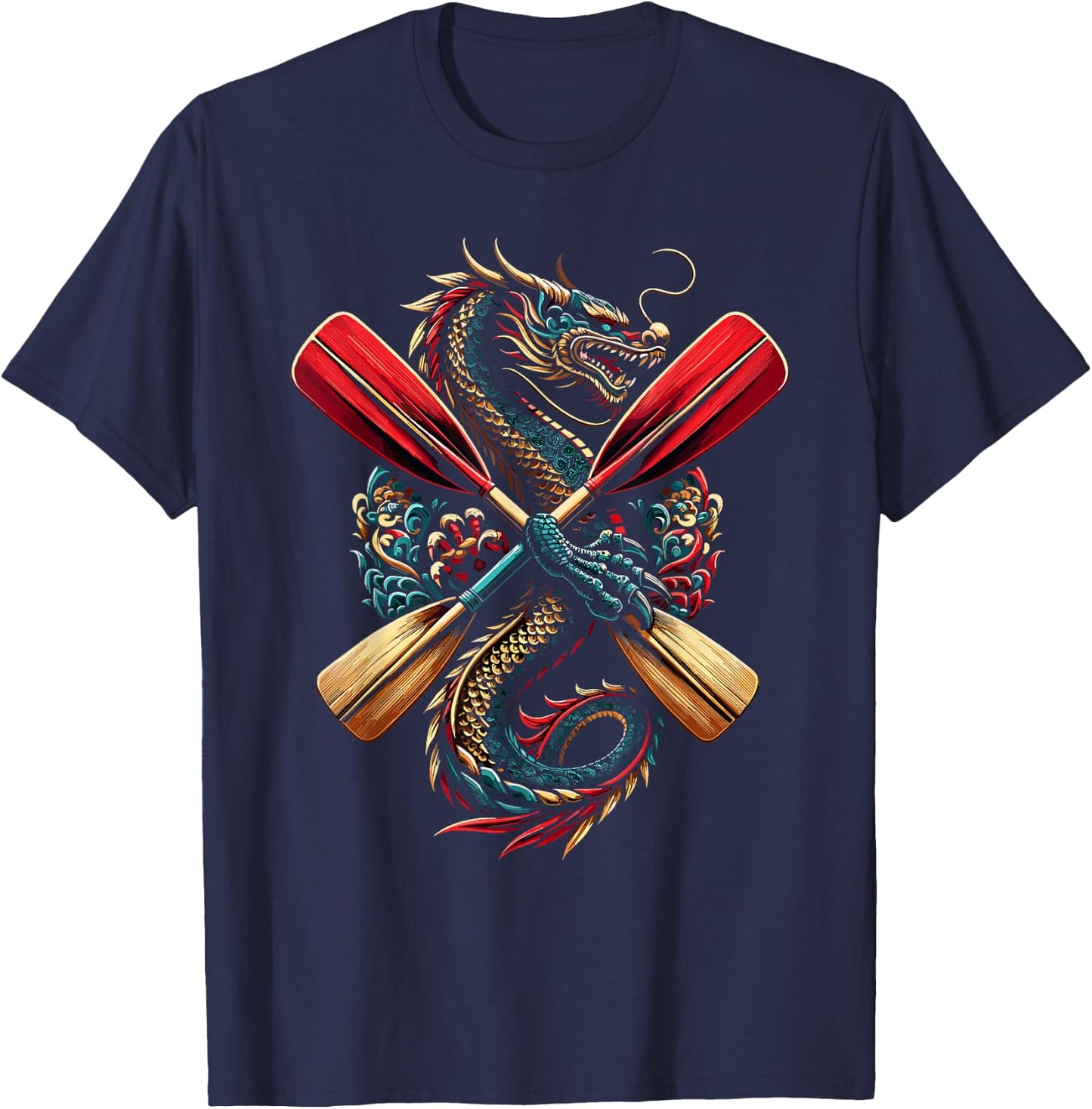 Dragonboat Dragon Boat Racing Dragon Boat Festival T-Shirt - T-Shirt | Navy