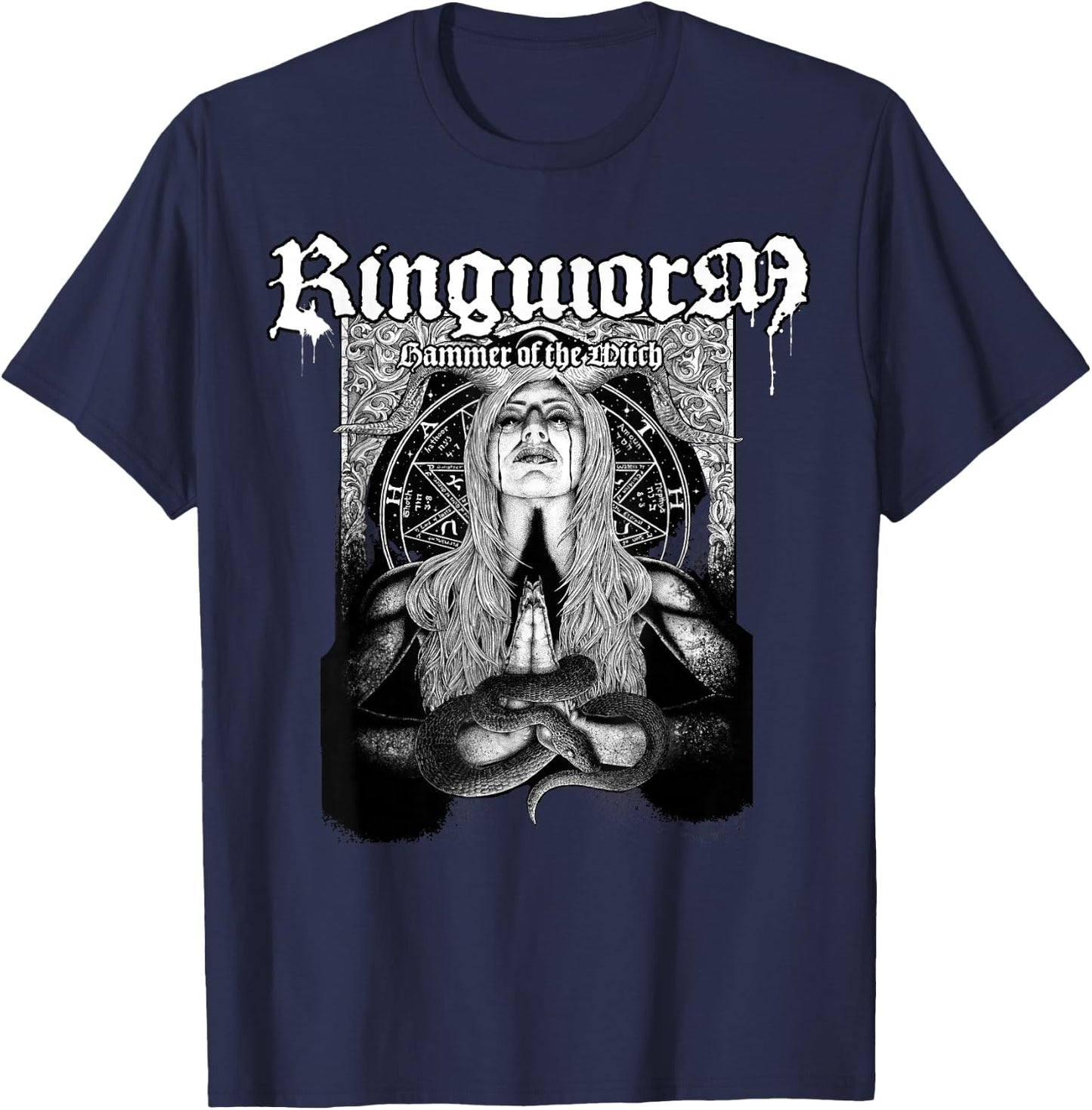 Ringworm - Hammer of the Witch - Official merchandise T-Shirt - T-Shirt | Navy
