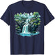 Pretty cool Waterfall for Cascade, Lake and Lagoon Lovers T-Shirt - T-Shirt | Navy