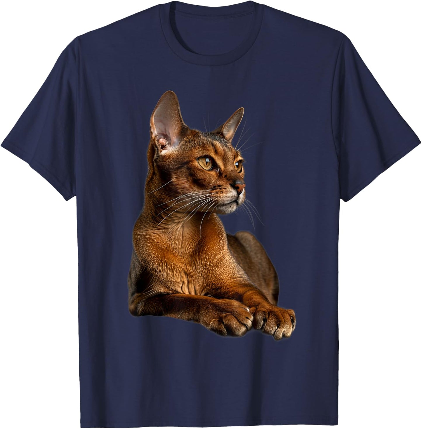 Abyssinian Cat T-Shirt - T-Shirt | Navy