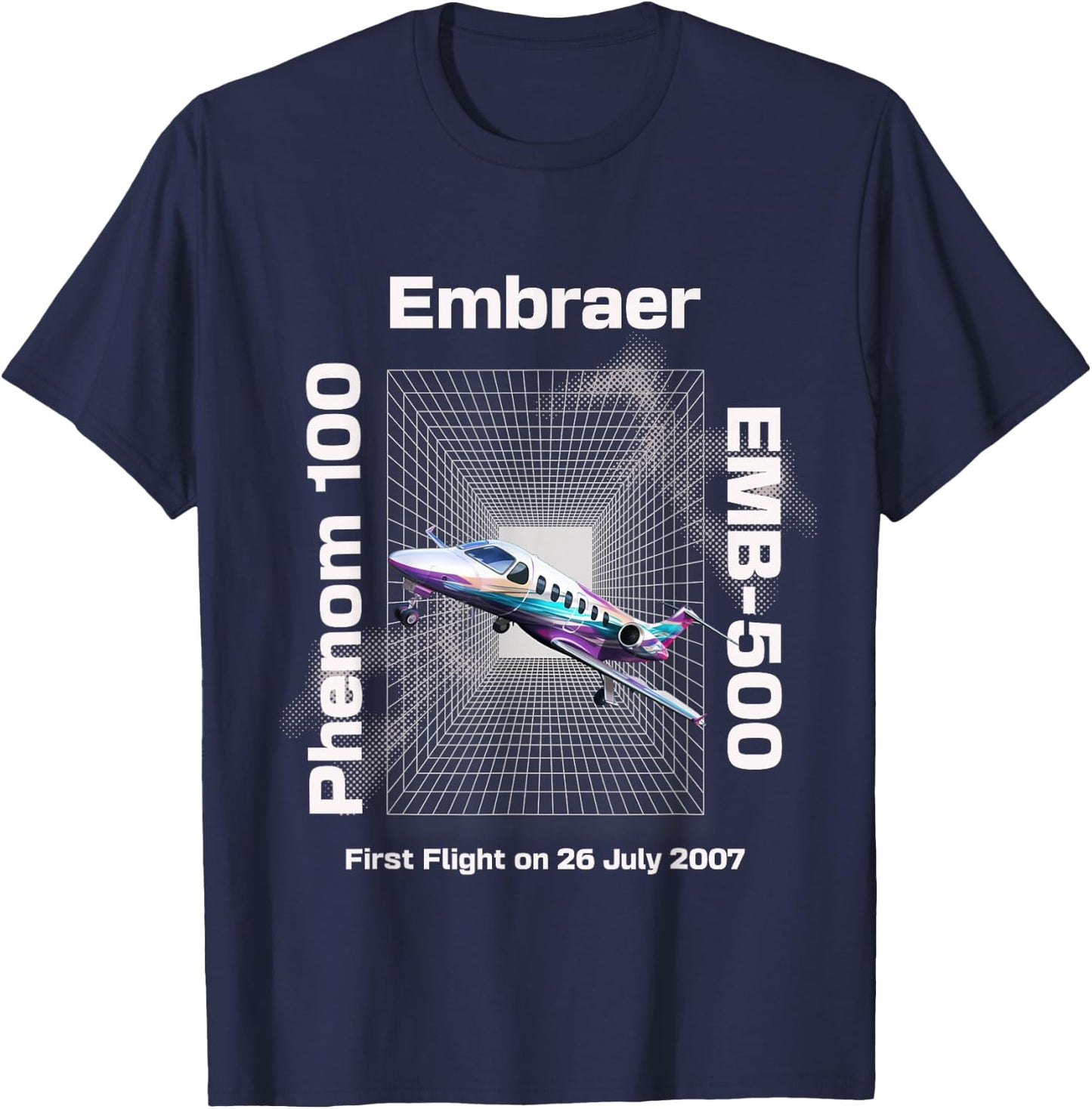 Light Embraers Phenom 100 T-Shirt - T-Shirt | Navy