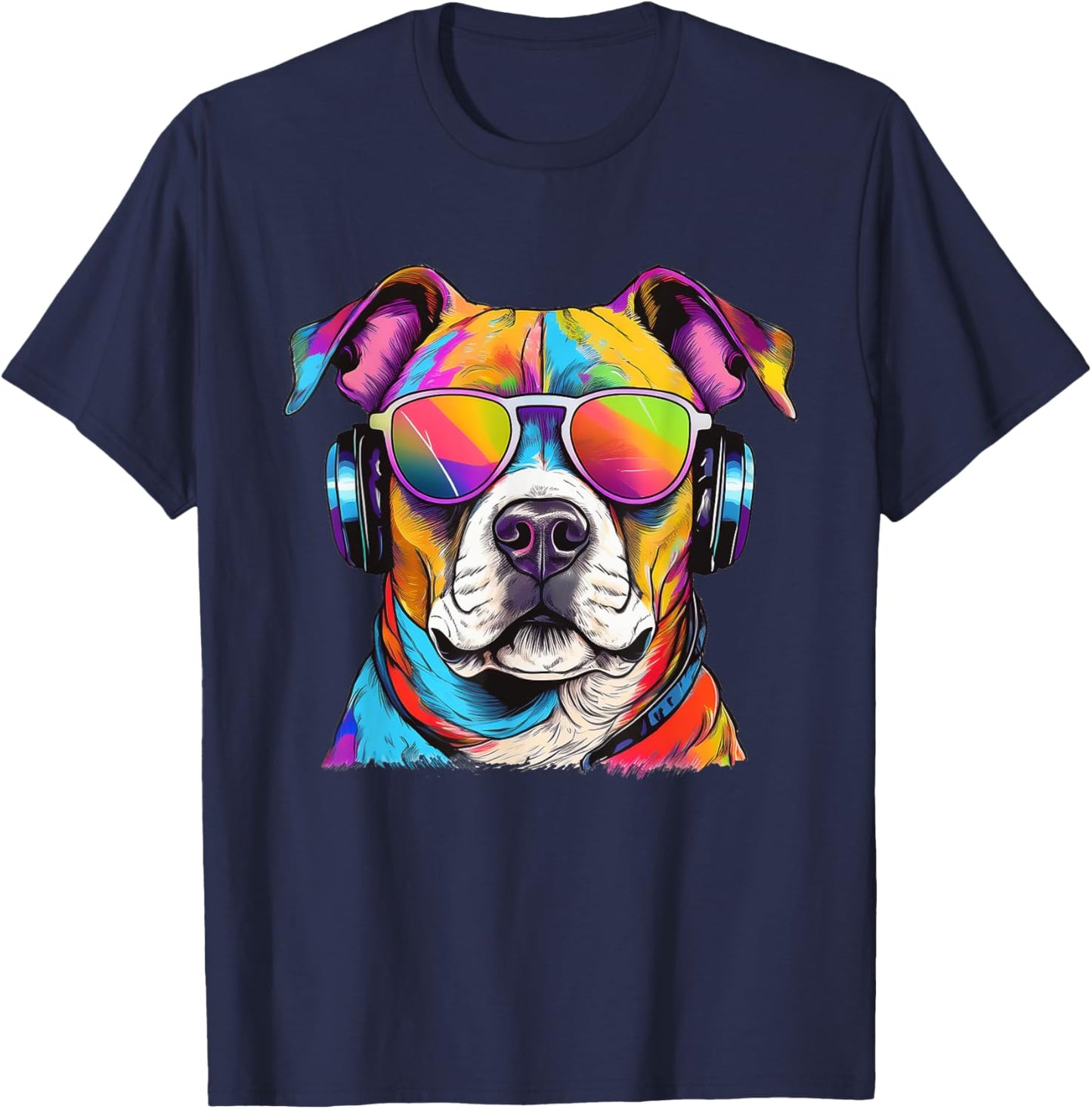 Love Staffies, Cute Staffy Dog Mom, Staffy Lover Women T-Shirt - T-Shirt | Navy