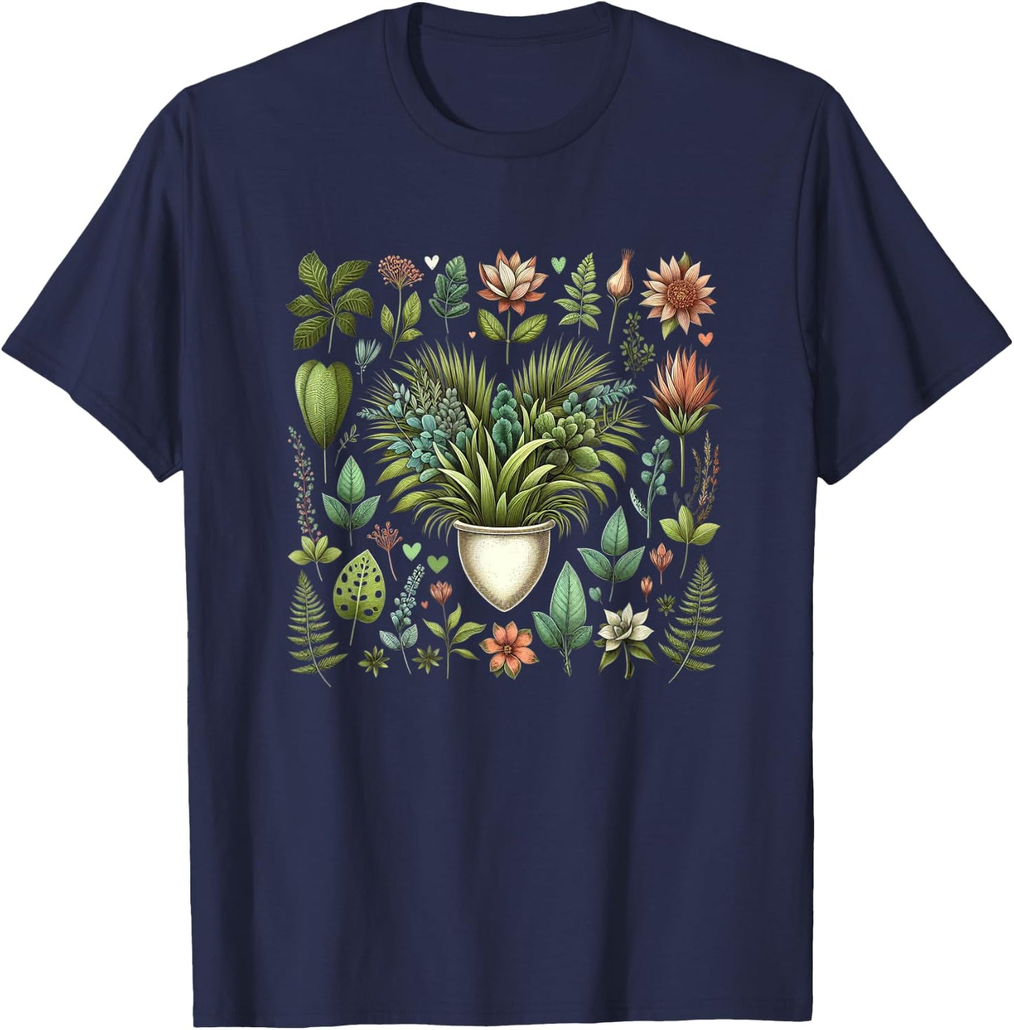 Plants Love collection Gardening cool for Father Gardner T-Shirt - T-Shirt | Navy