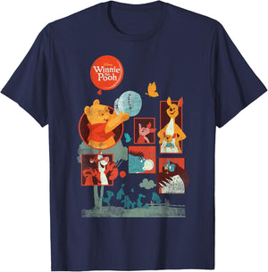 Disney Winnie The Pooh and Friends Panels Small T-Shirt - T-Shirt | Navy