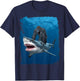 Funny Meme I Love Shark I Love Gorilla Weird T-Shirt - T-Shirt | Navy
