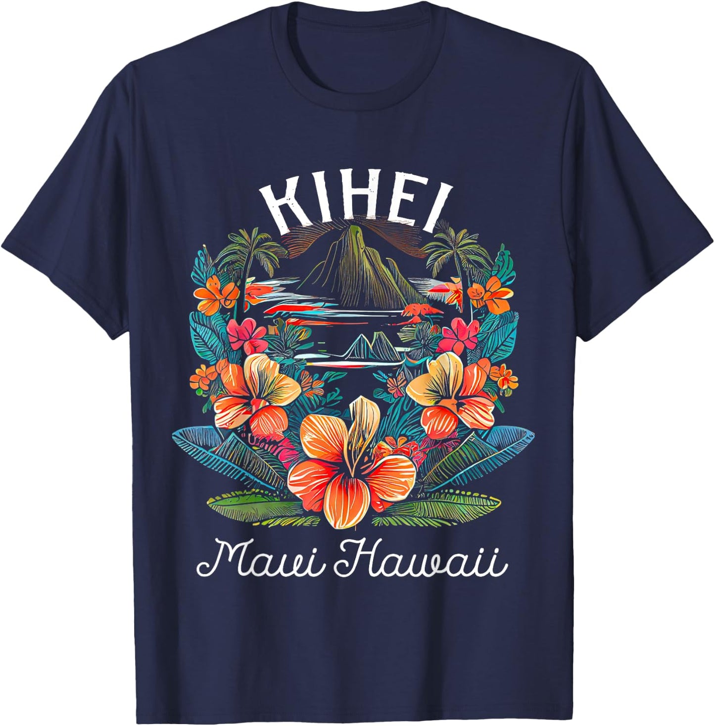 Maui Hawaii Kihei T-Shirt - T-Shirt | Navy