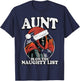 Marvel Deadpool Aunt On The Naughty List T-Shirt - T-Shirt | Navy