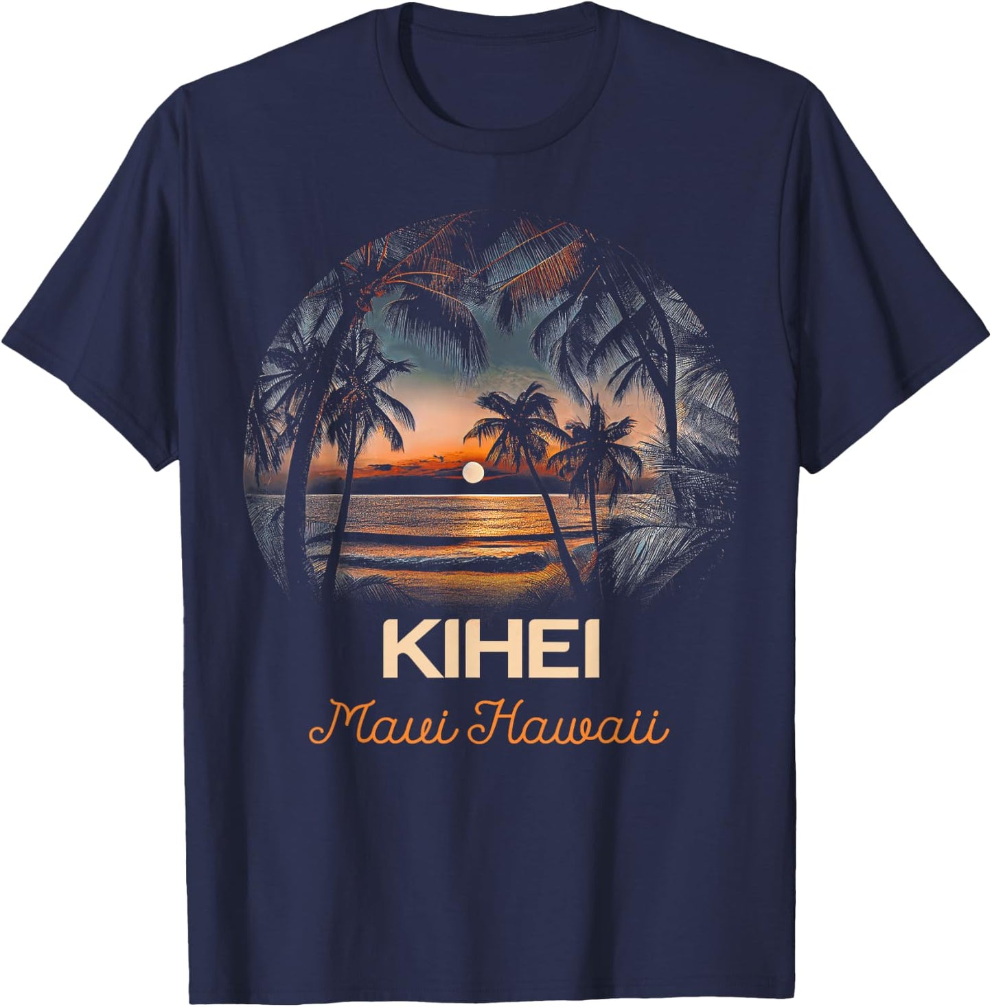 Maui Hawaii Kihei T-Shirt - T-Shirt | Navy
