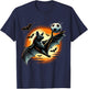 Funny Bat Playing Soccer, Halloween Costume Boys Girls T-Shirt - T-Shirt | Navy
