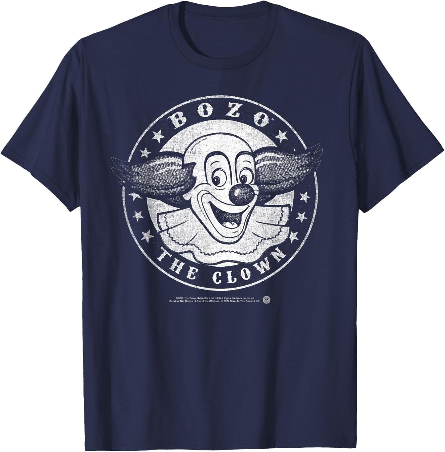 Vintage Shirts by Sven & Angus Bozo the Clown Faded Vintage T-Shirt - T-Shirt | Navy