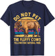 Do Not Pet The Fluffy Cows Bison Yellowstone National Park T-Shirt - T-Shirt | Navy