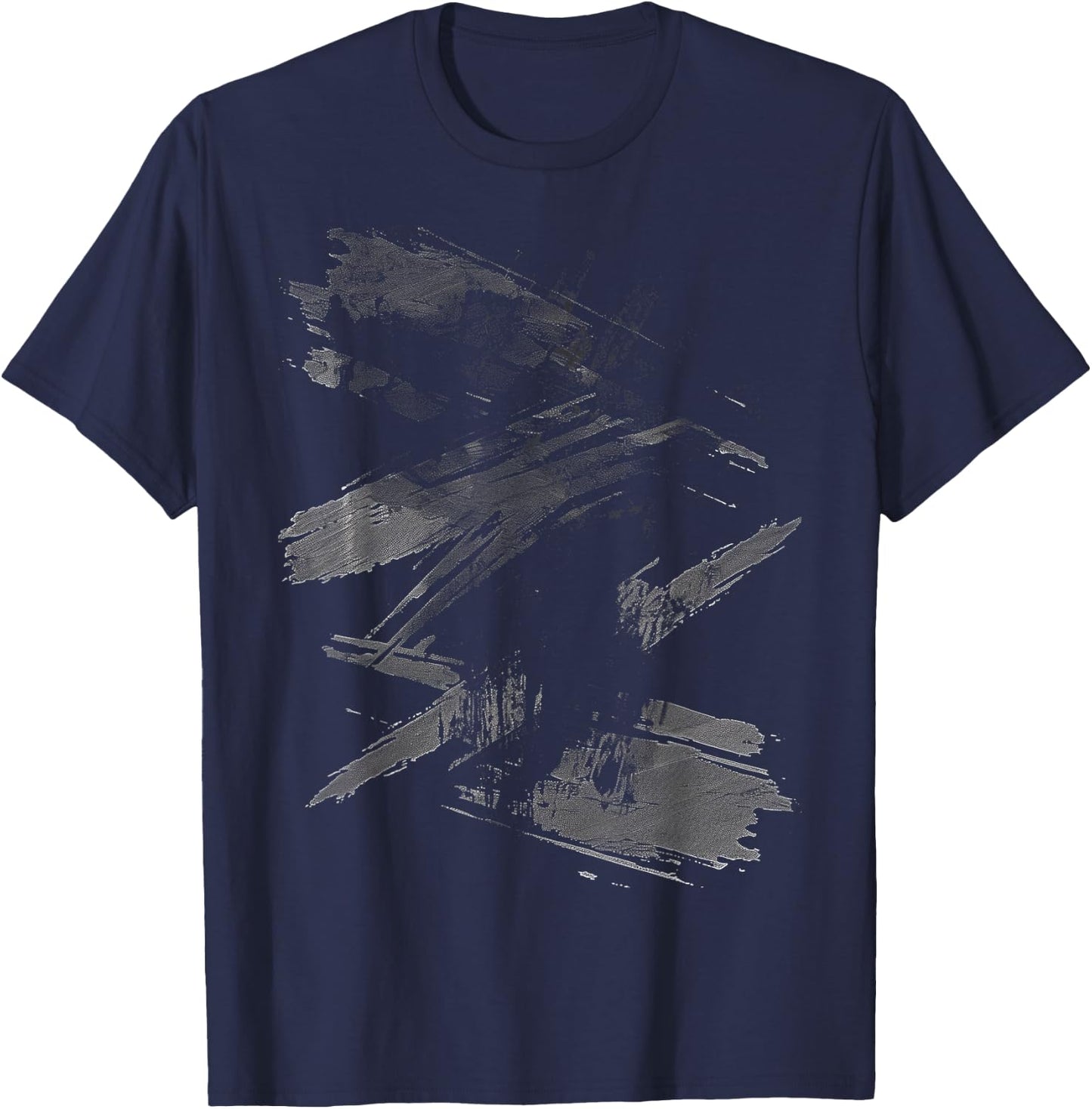 Black Art Design Graphic T-Shirt - T-Shirt | Navy