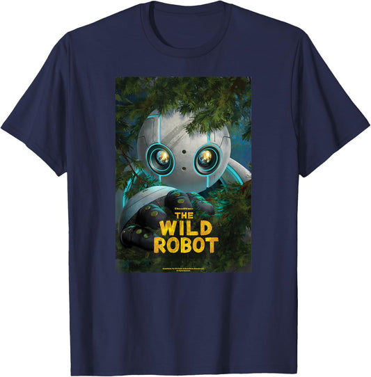 DreamWorks The Wild Robot Poster T-Shirt - T-Shirt | Navy