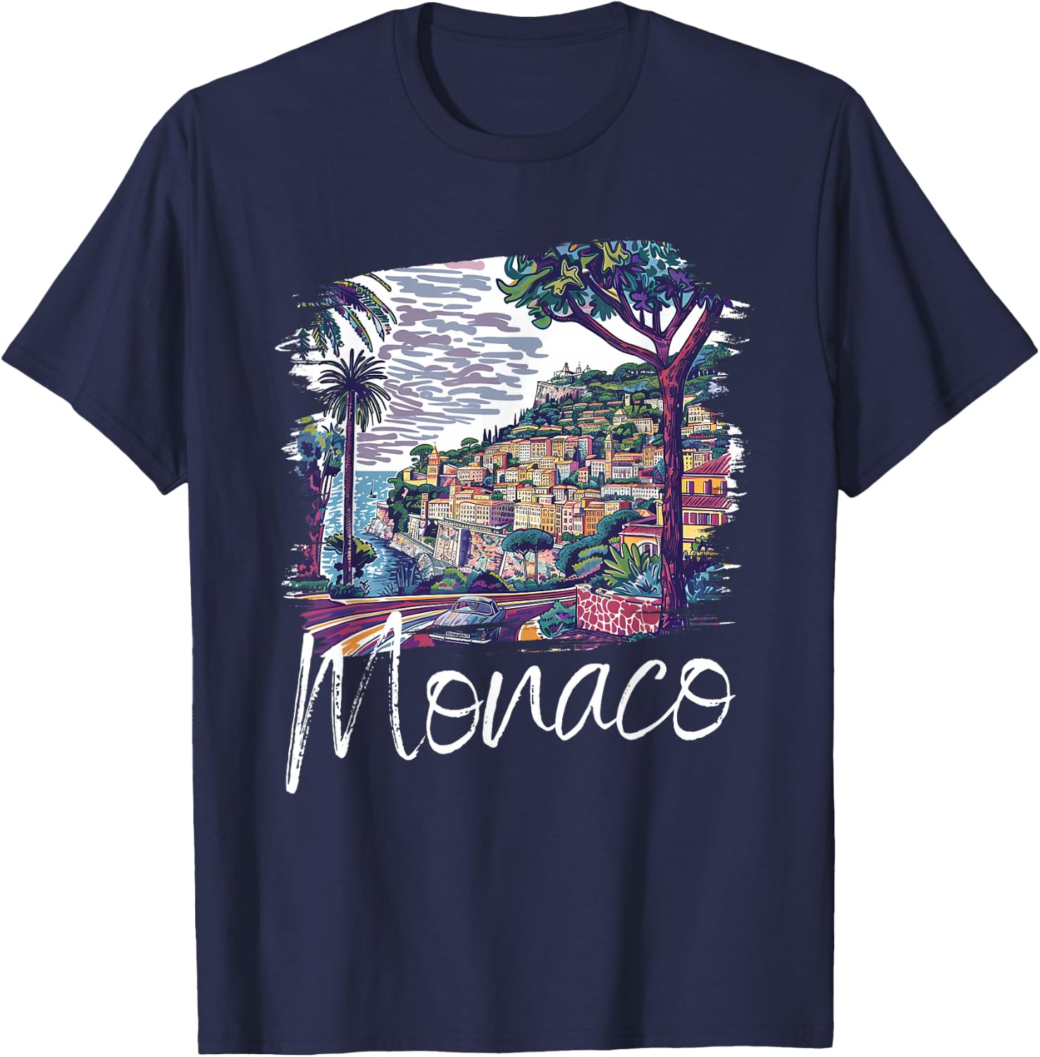 Monaco Souvenir / Monaco T-Shirt - T-Shirt | Navy
