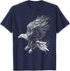 Eagle Drawing Animal Graphic Art Eagle T-Shirt - T-Shirt | Navy