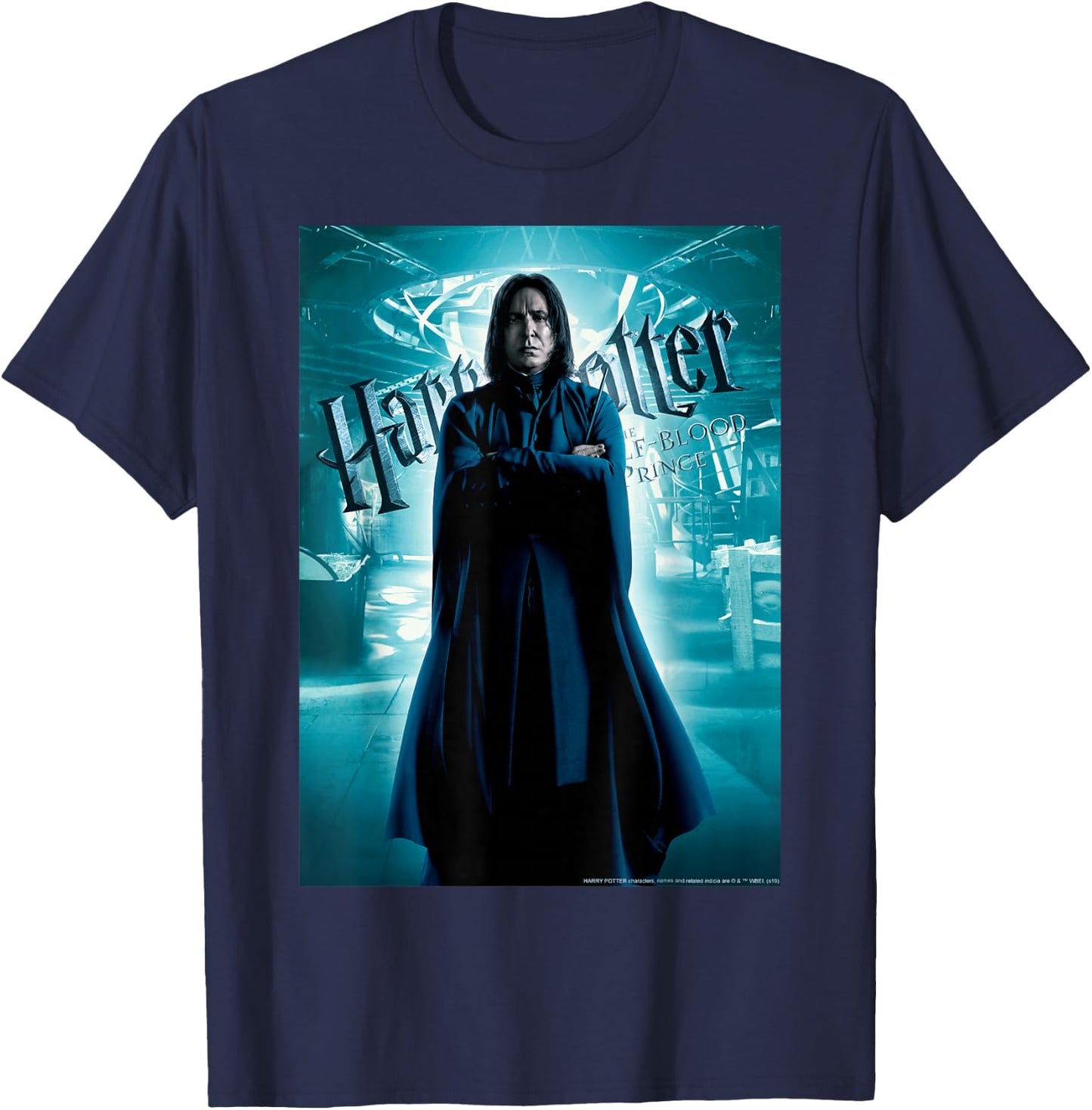 Harry Potter Half-Blood Prince Snape Character Poster T-Shirt - T-Shirt | Navy