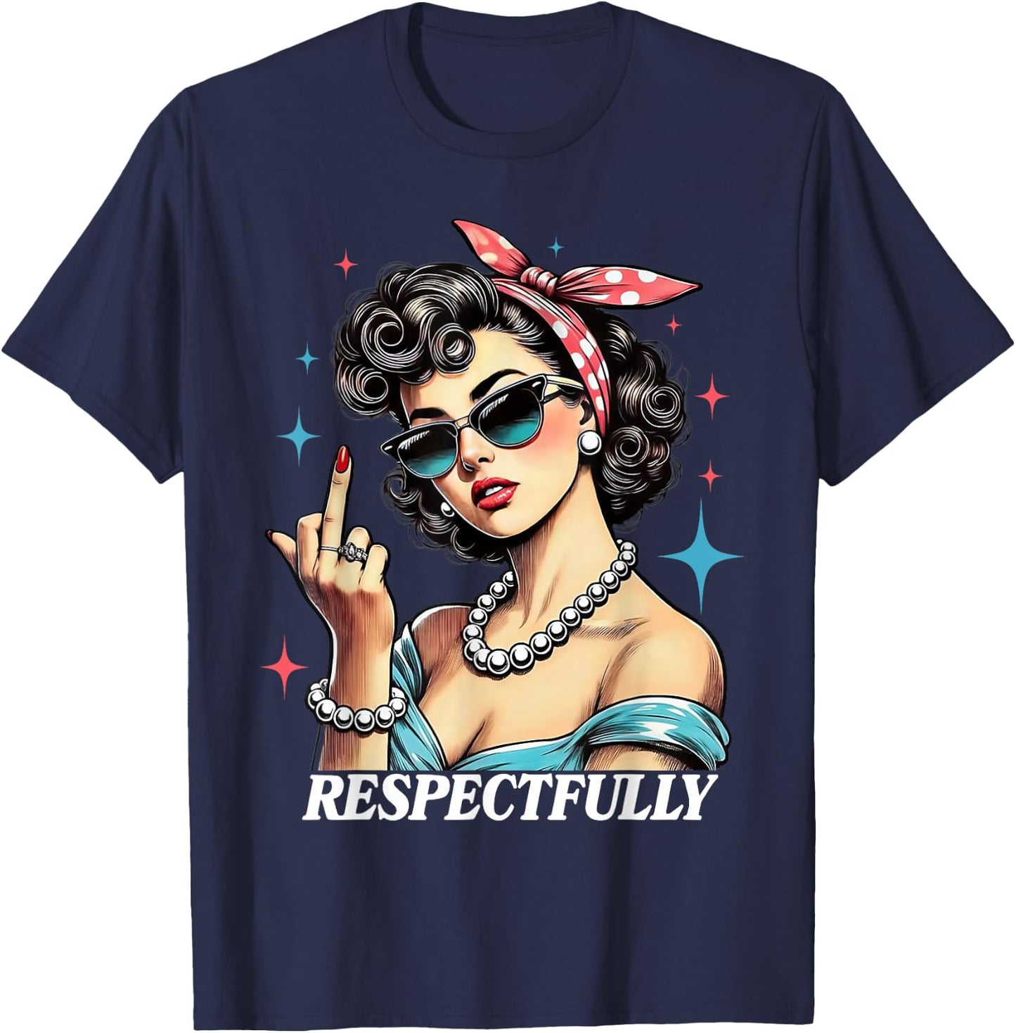 Respectfully Women T-Shirt - T-Shirt | Navy