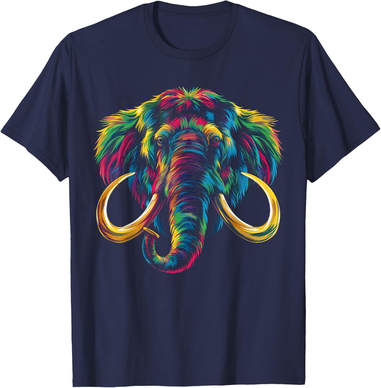 Mammoth Woolly Popart T-Shirt - T-Shirt | Navy