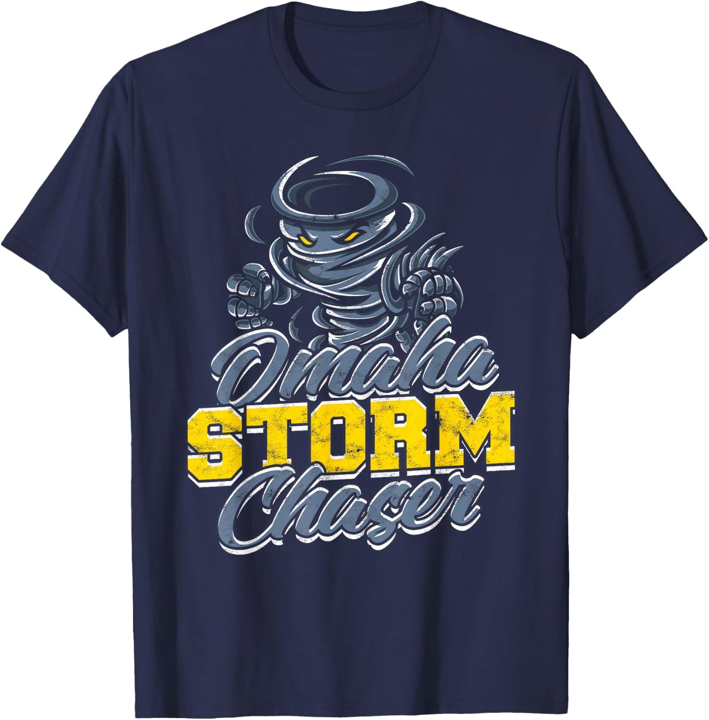 Storm Chasing Omaha Storm Chaser T-Shirt - T-Shirt | Navy