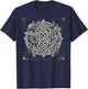 Intricate Celtic Knot with Dragon and Phoenix T-Shirt - T-Shirt | Navy