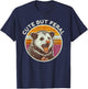 Retro Cute But Feral Opossum Funny T-Shirt - T-Shirt | Navy