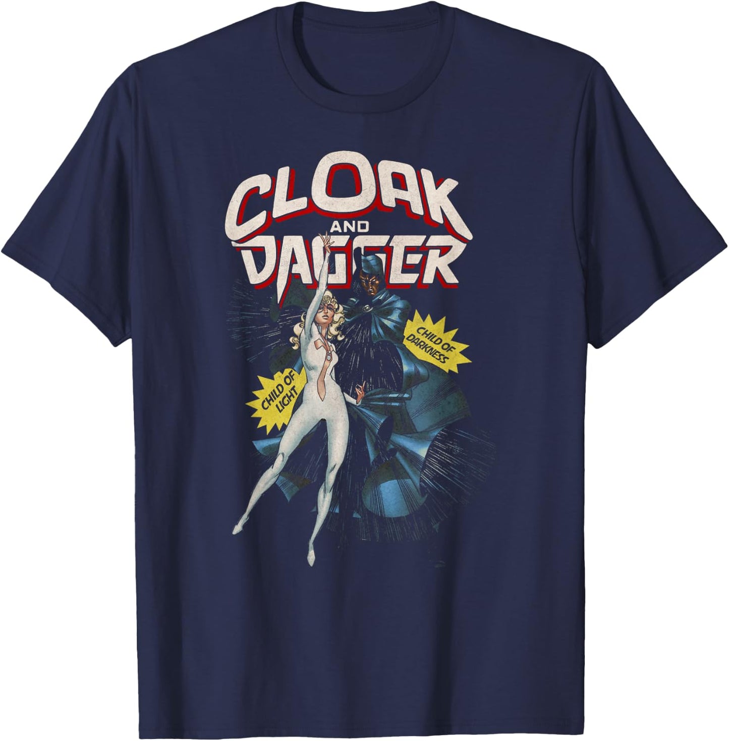 Marvel Cloak & Dagger Child of Darkness Graphic T-Shirt - T-Shirt | Navy