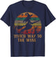 Witch Way To The Wine Apparel Funny Halloween Costume Gift T-Shirt - T-Shirt | Navy