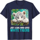 Just a Girl who loves White Tigers White Tiger T-Shirt - T-Shirt | Navy