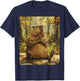 Funny Graphic Capybara T-Shirt - T-Shirt | Navy