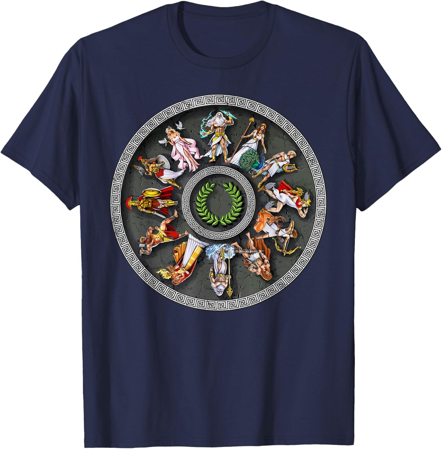 Greek Mythology Gods Ancient Greece T-Shirt - T-Shirt | Navy