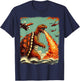 Kaiju Turtle Monster Japanese Turtle Kanagawa Wave Japan T-Shirt - T-Shirt | Navy