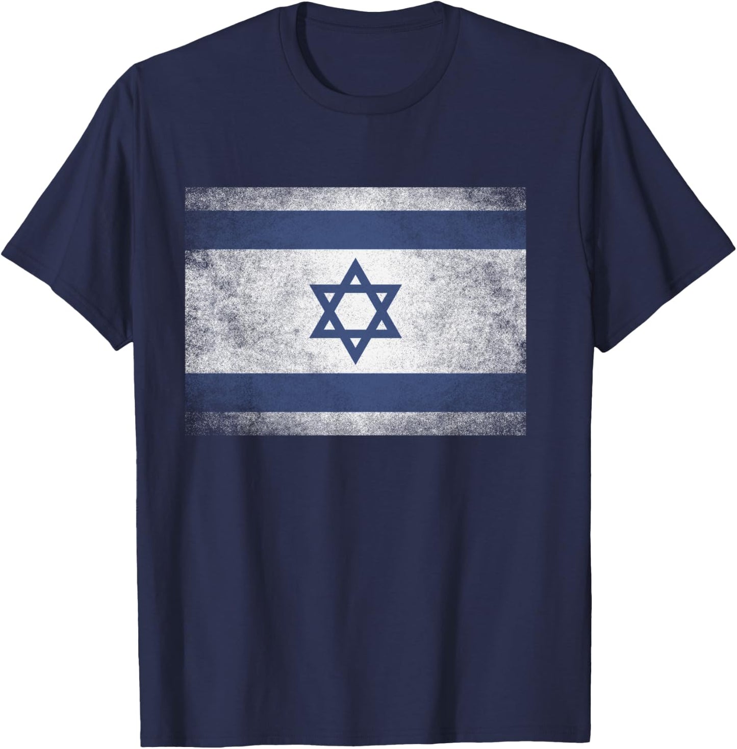 Israeli Israel Flag Pride Country Home Nation Family Retro T-Shirt - T-Shirt | Navy