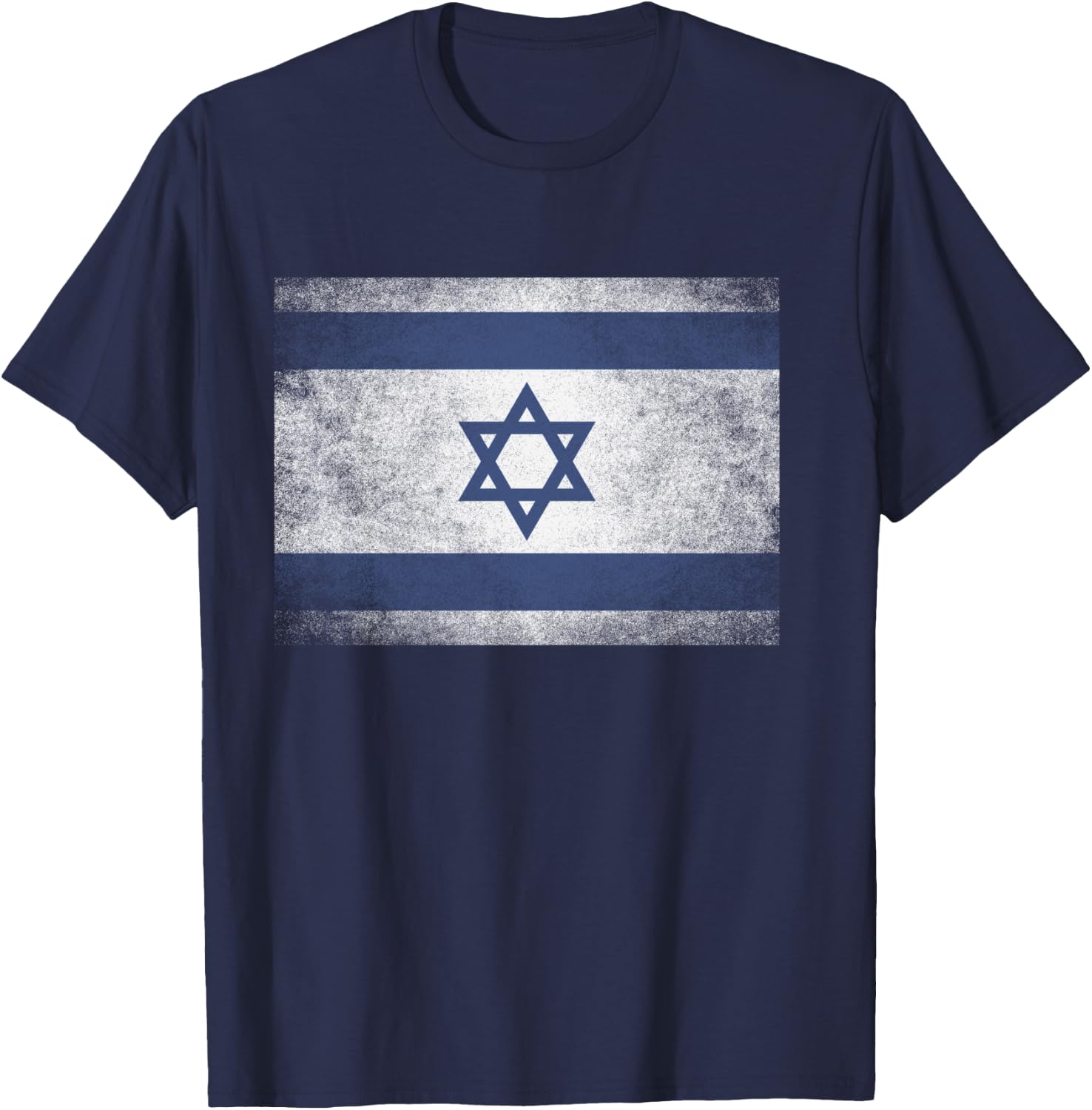 Israeli Israel Flag Pride Country Home Nation Family Retro T-Shirt - T-Shirt | Navy