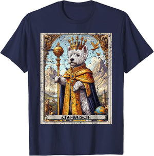 Westie Tarot Card Dog T-Shirt - T-Shirt | Navy