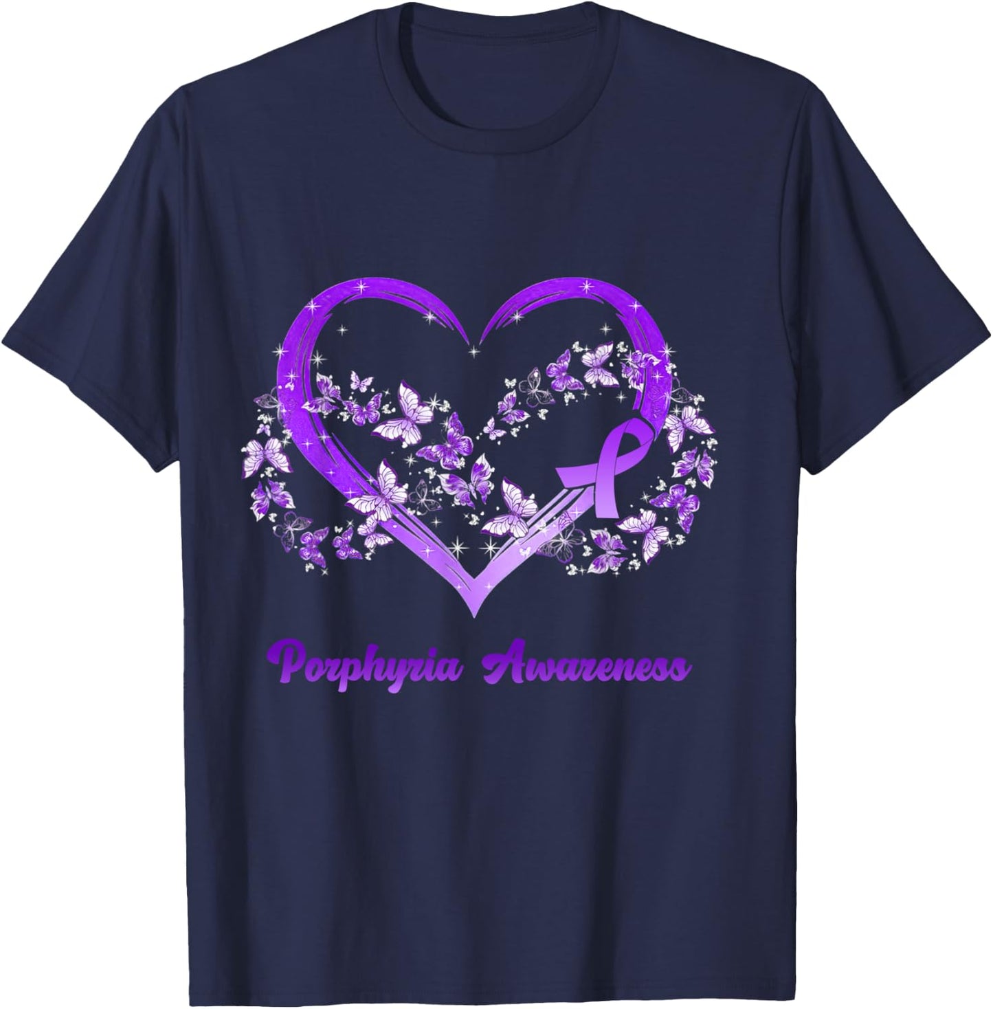 Porphyria Awareness Gifts T-Shirt - T-Shirt | Navy