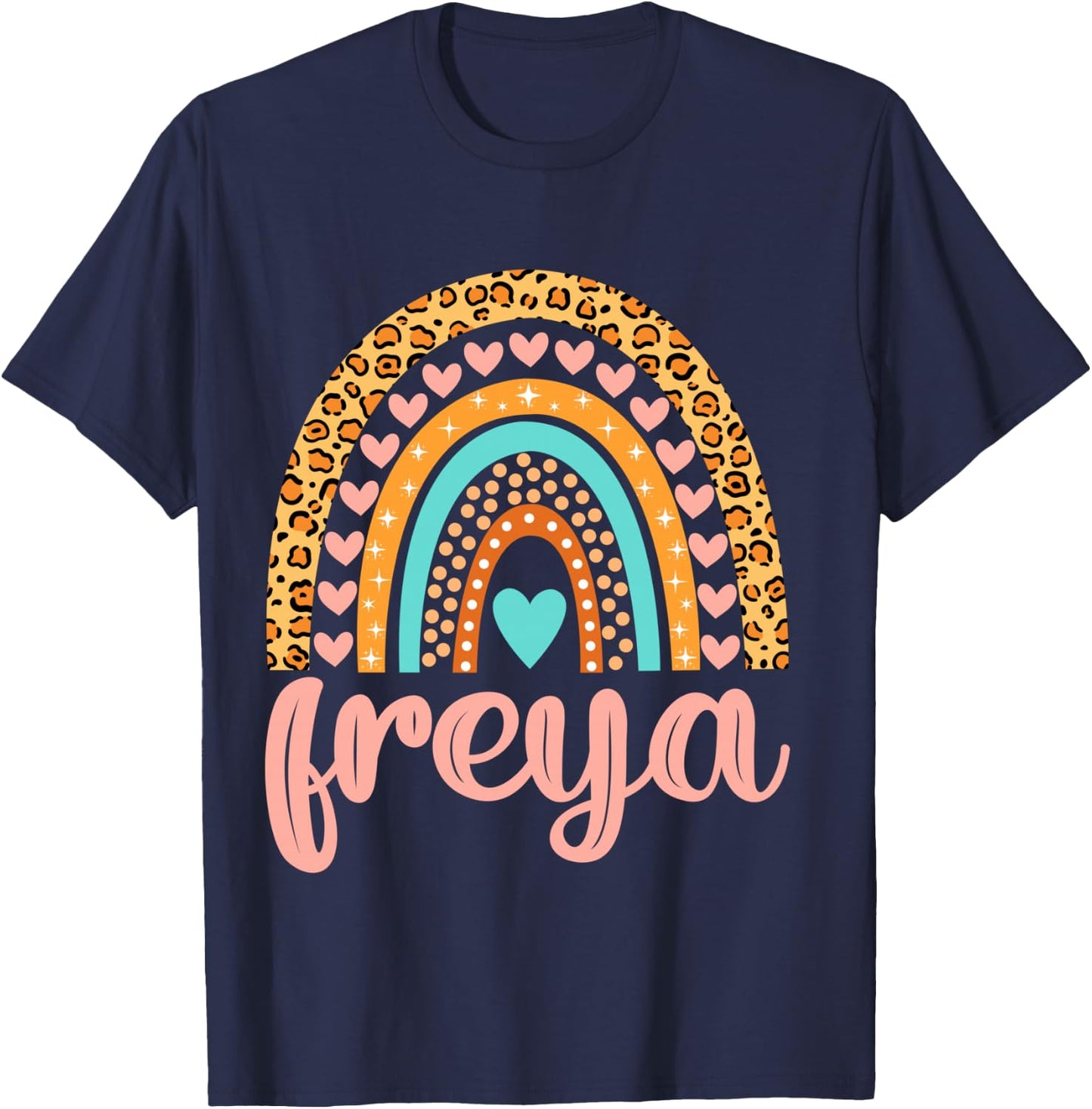 Freya Freya Name Birthday Shirt Gift T-Shirt - T-Shirt | Navy