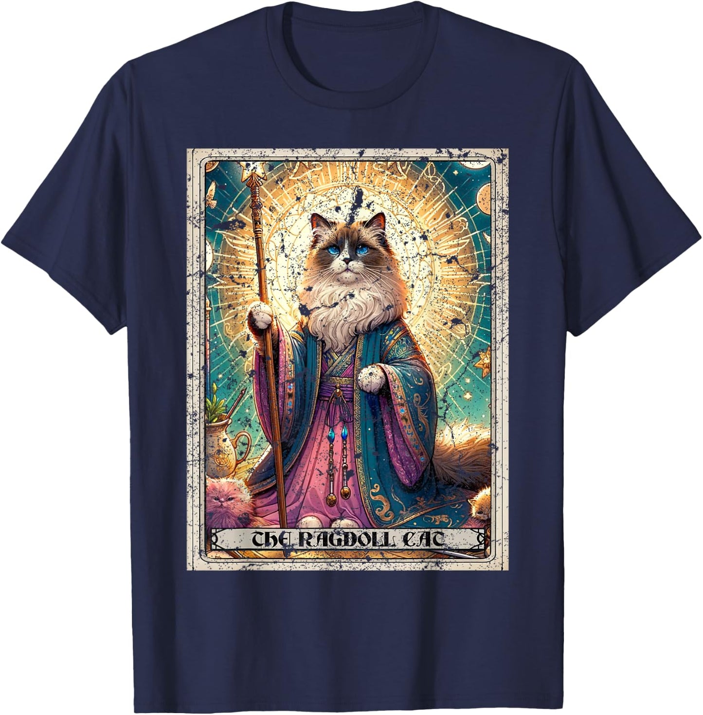 Ragdoll Cat T-Shirt - T-Shirt | Navy
