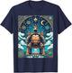 Turtle tarot card T-Shirt - T-Shirt | Navy